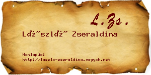 László Zseraldina névjegykártya